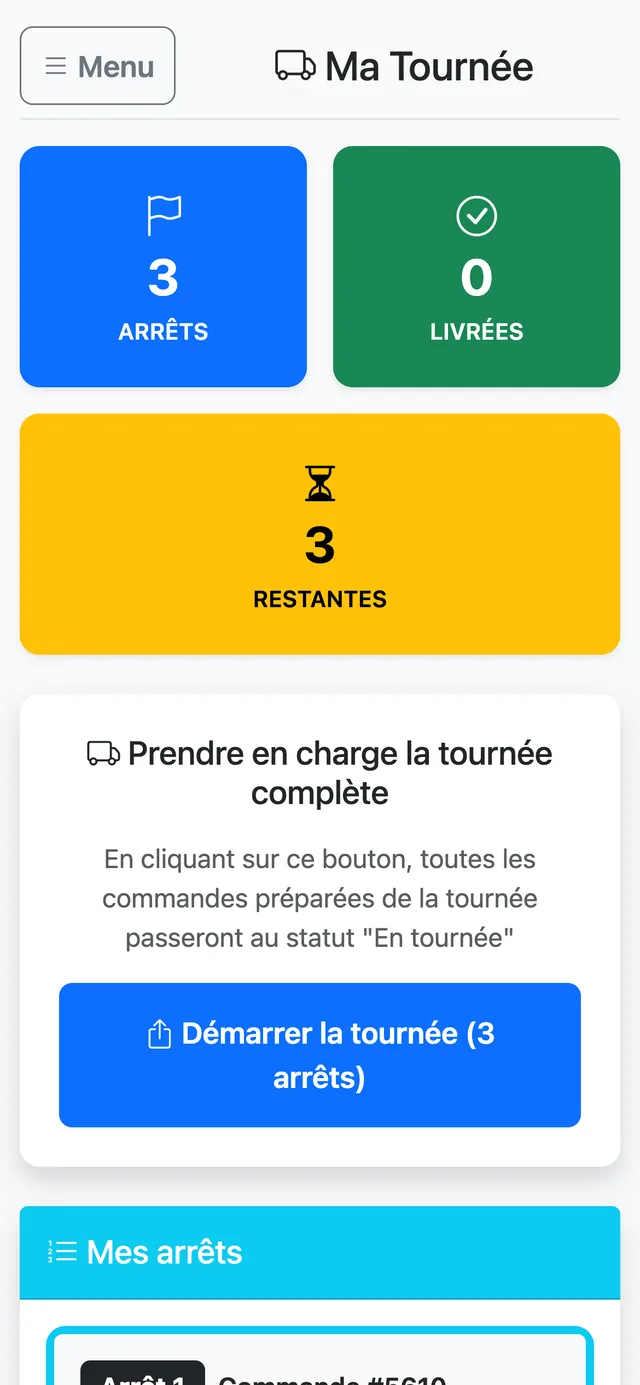 Tournée prête à démarrer